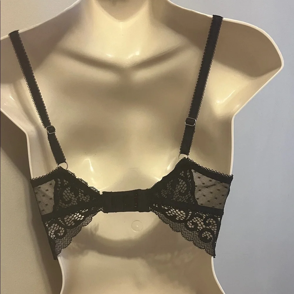 Blush Black Lace Bralette - Picture 3 of 8